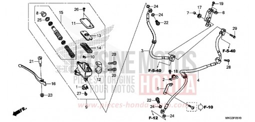 FRONT BRAKE MASTER CYLINDER CMX500AH de 2017